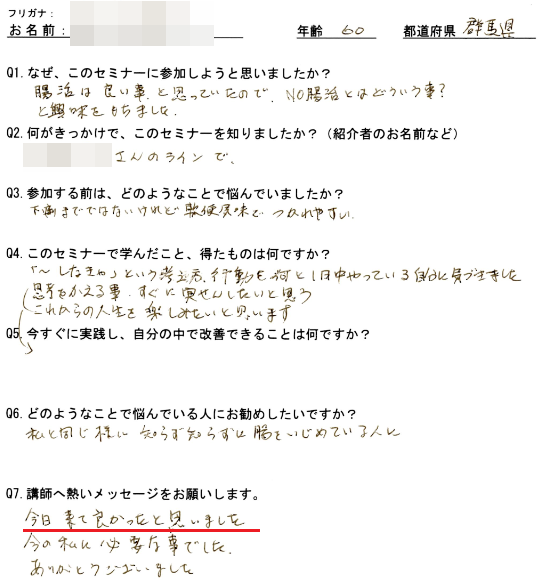 参加者アンケート